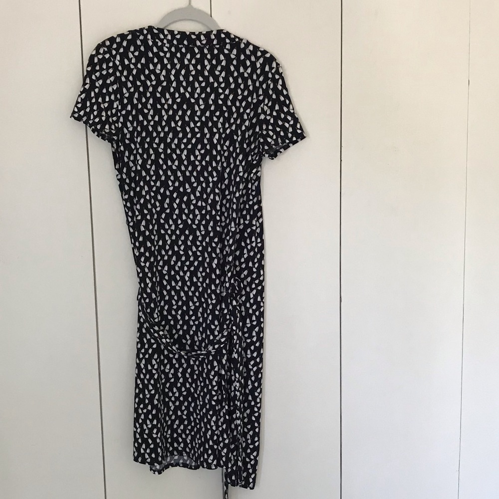Mango wrap dress feather print dcs